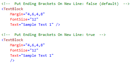 Put Ending Brackets On New Line Example