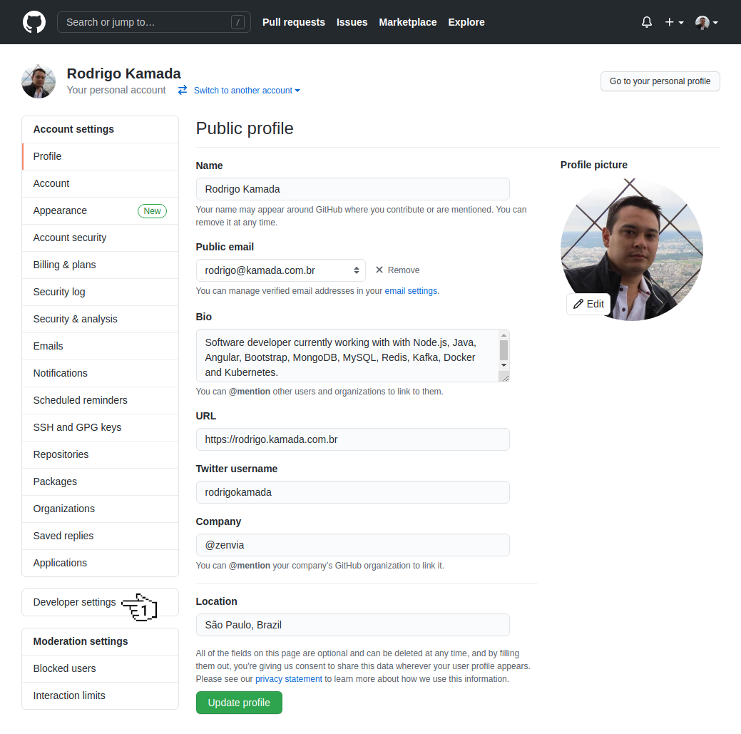 GitHub - Settings