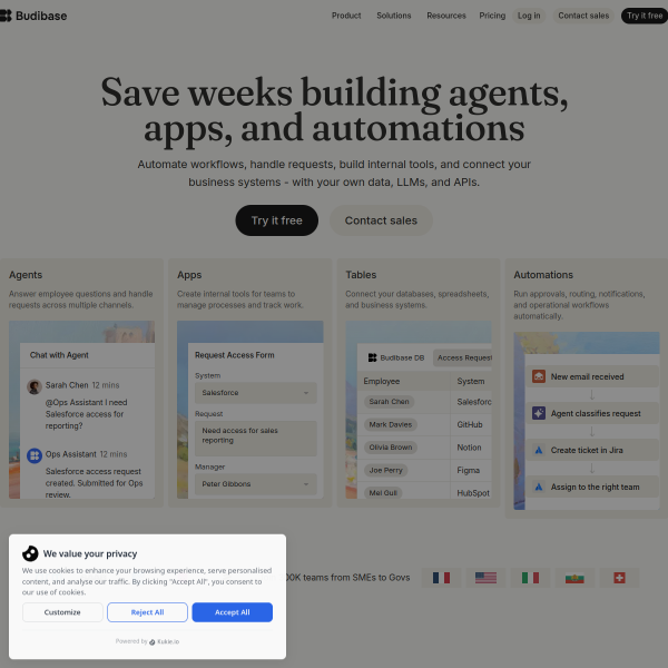 Budibase screenshot