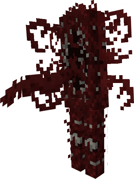 A flesh creature with a huge mouth full of teeth for its body and a long tongue sticking out