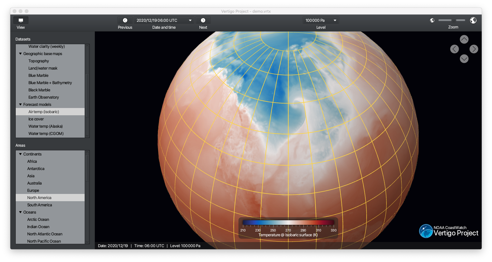 Vertigo Screenshot - Air Temperature