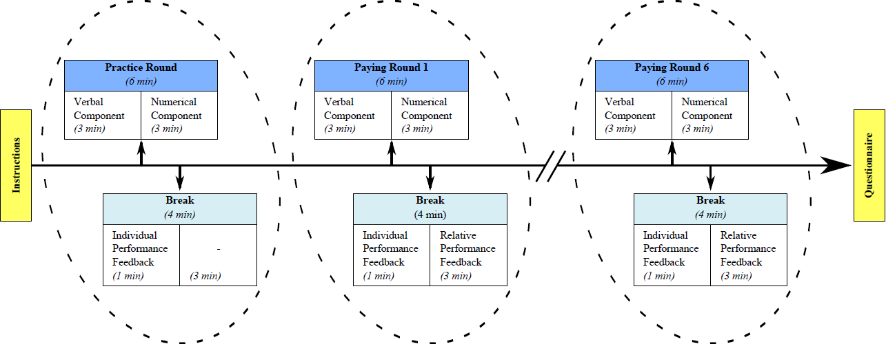 Figure 1: The stages and the timing of the experiment.