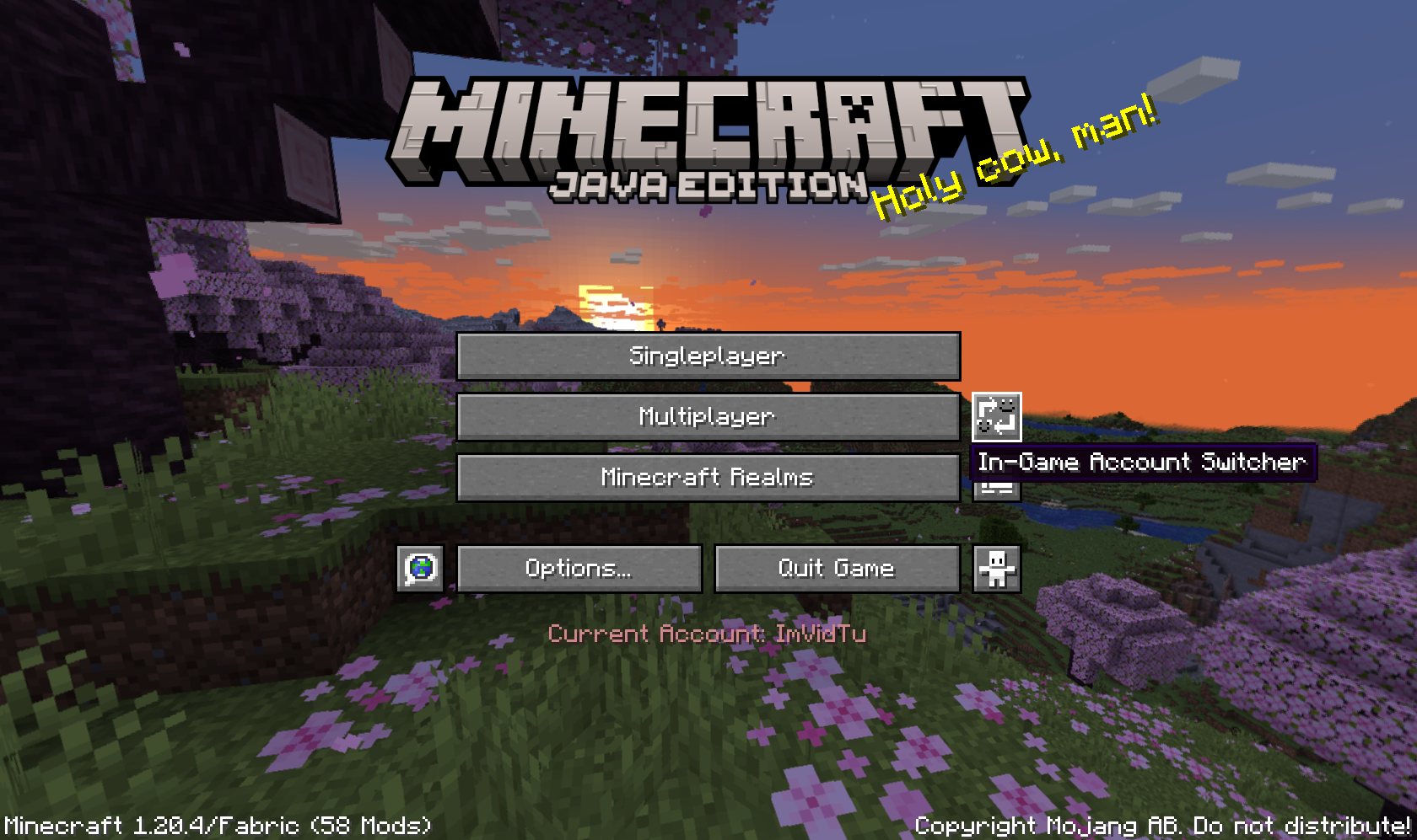 main menu