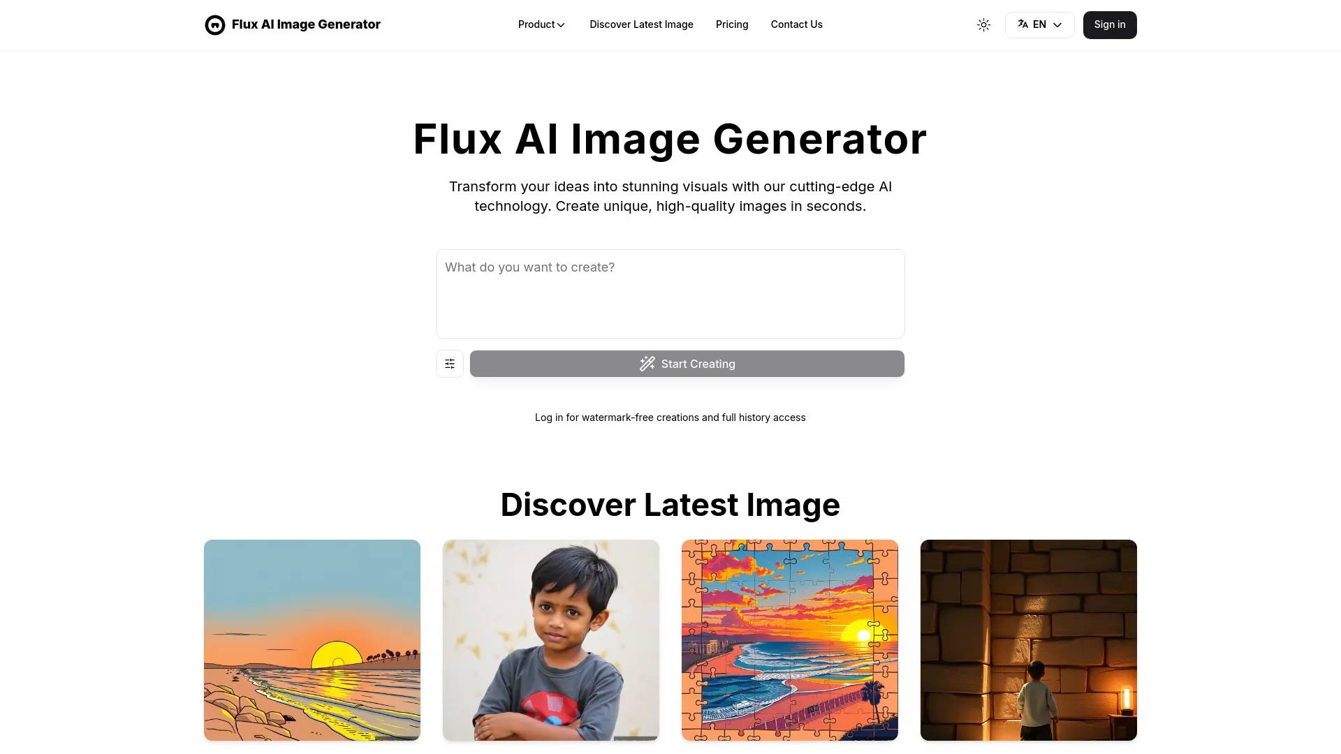 Flux AI Image Generator