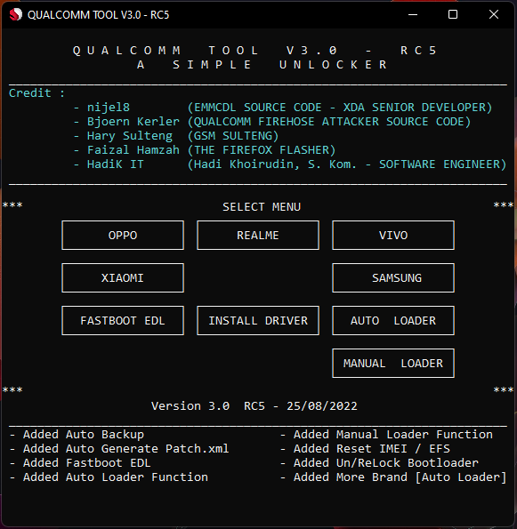 GitHub HadiKhoirudin Qualcomm Tool For educational purposes learn how a batch script can handle emmcdl process