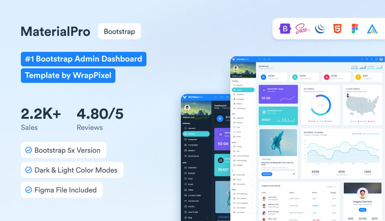 MaterialPro Template  Bootstrap