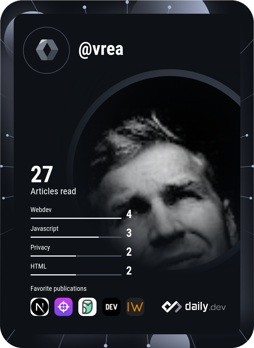 Jonathan Yngfors's Dev Card