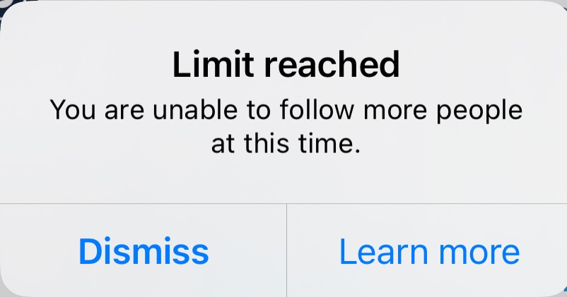 Follow Limit Notice