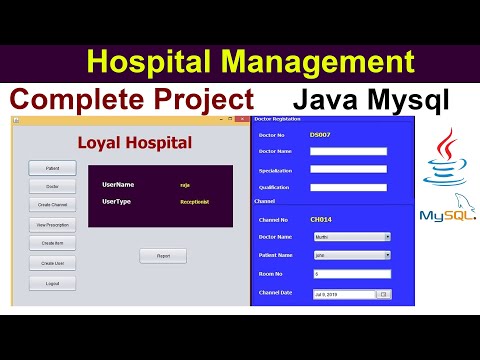 Hospital Management System Full Project in Java MySQL