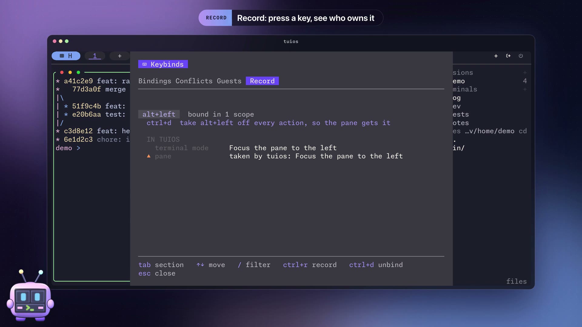 Keybindings