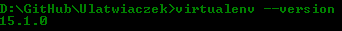 Wersja virtualenv