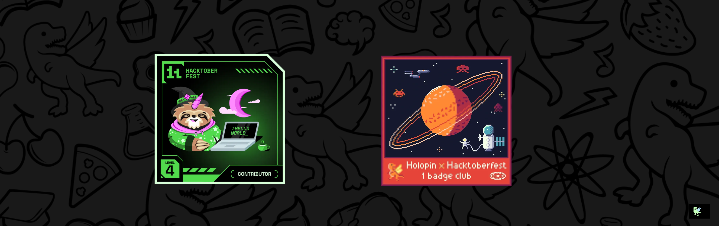 An image of @richardakman's Holopin badges, which is a link to view their full Holopin profile