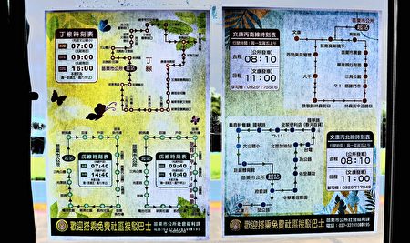 文康丙、丁、戊线路线与时刻表