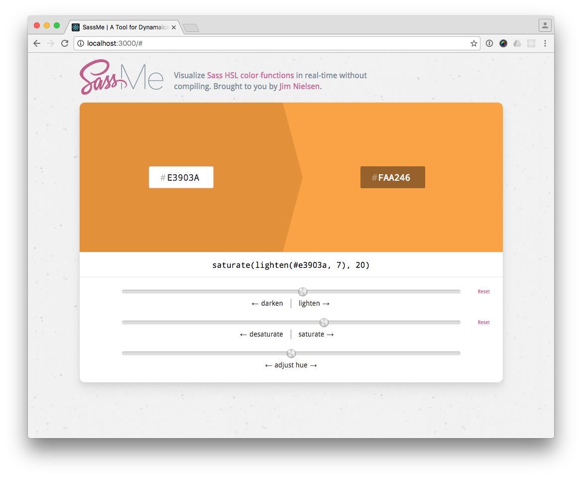 Screenshot of Sassme