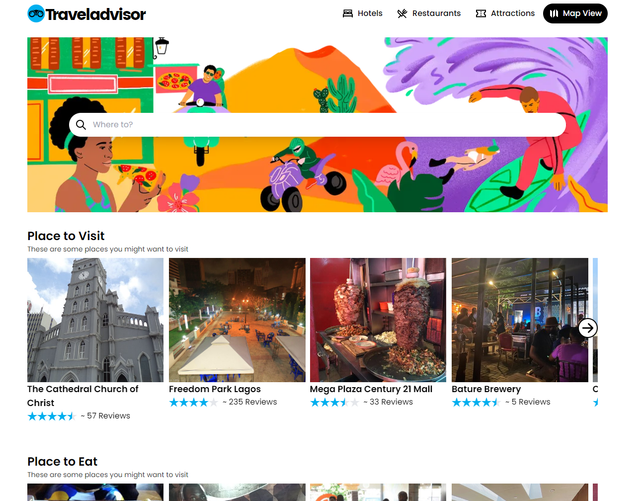 travelAdvisor Screenshot