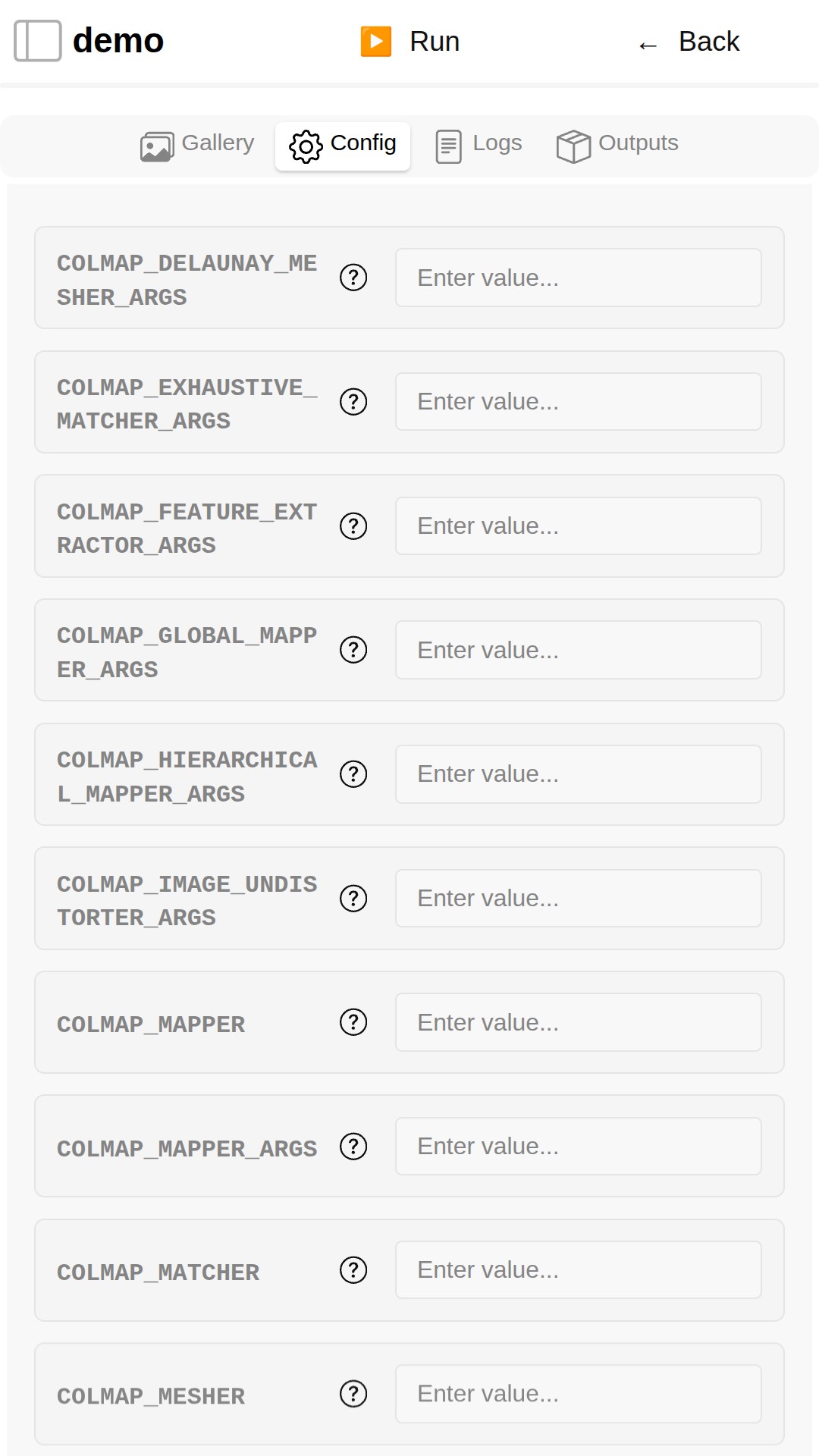 Pipeline config
