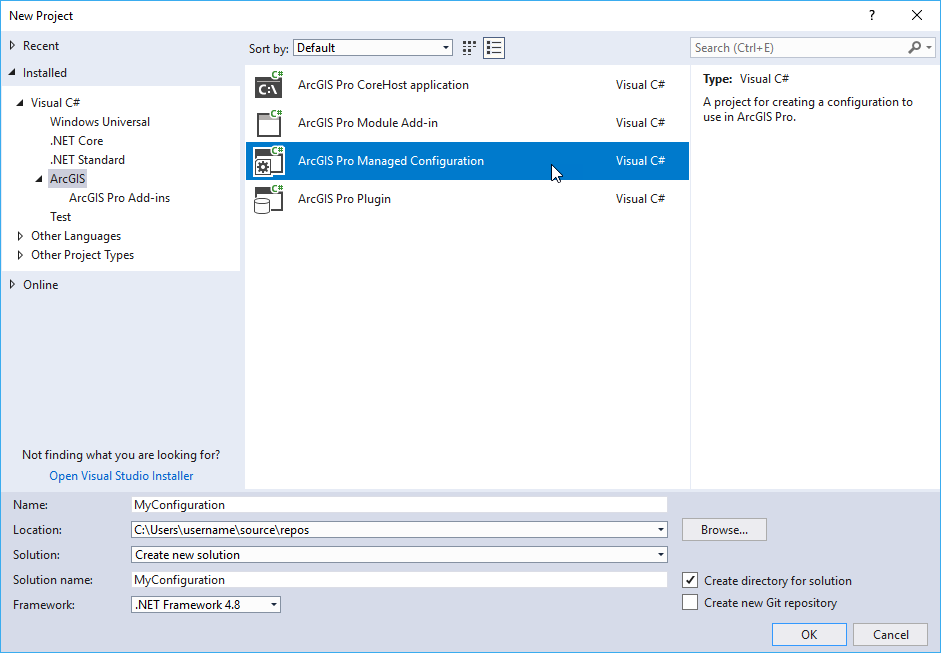 ProGuide: Configuration Manager - Organizational Branding - Create New Project