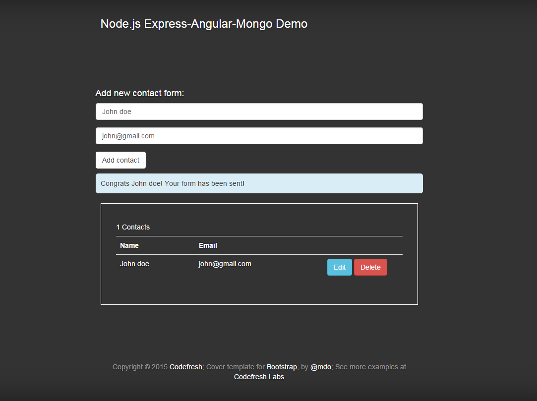 Express-angular-mongo