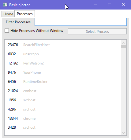 GitHub - fengjixuchui/BasicInjector: Minimalist DLL Injector in WPF ...
