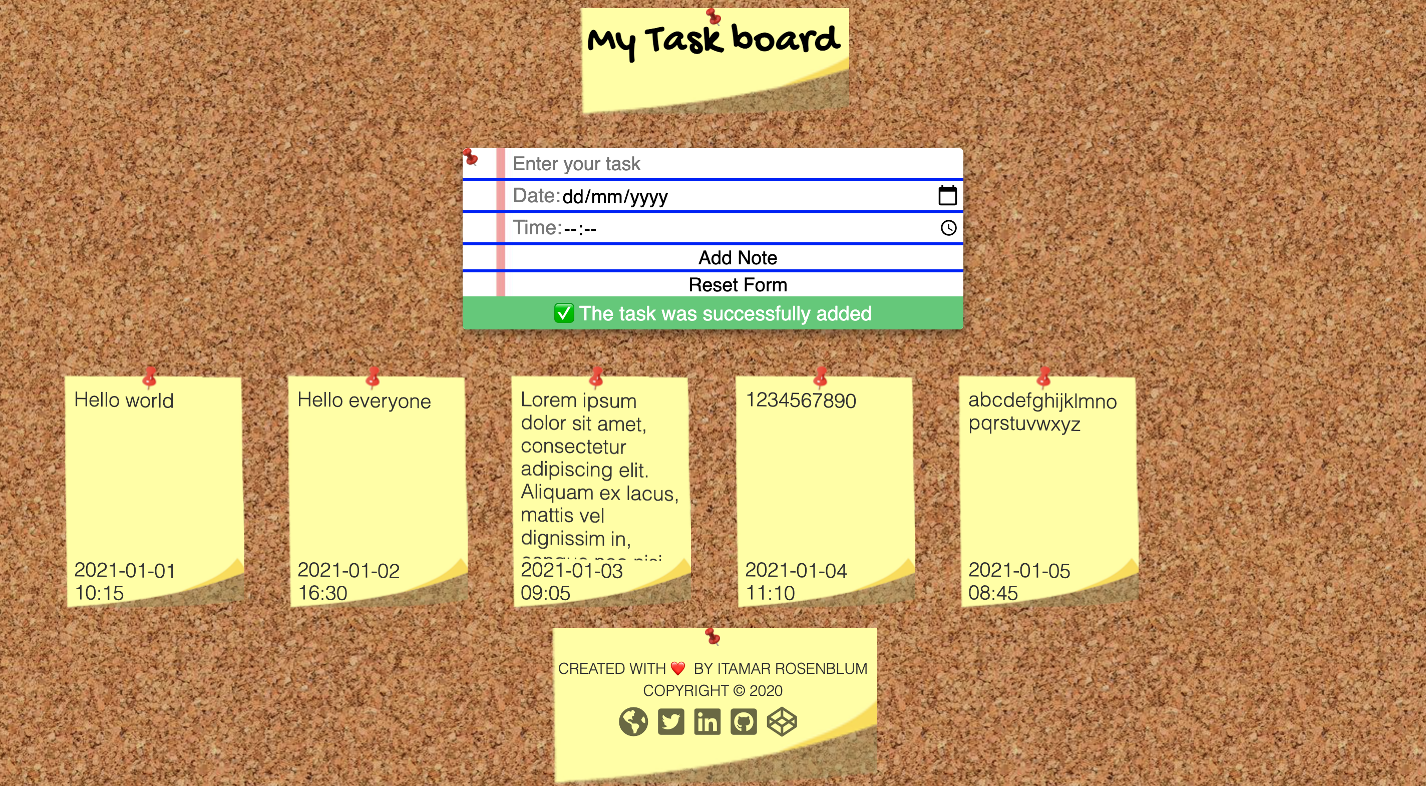 Task Board project