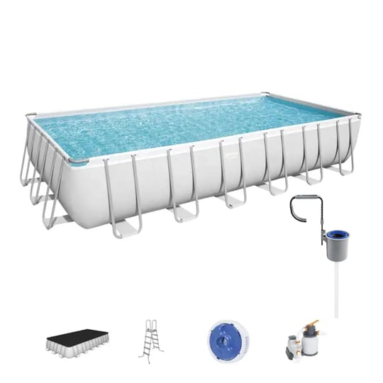 bestway-24-x-12-x-52-rectangular-frame-above-ground-pool-set-w-pool-skimmer-1