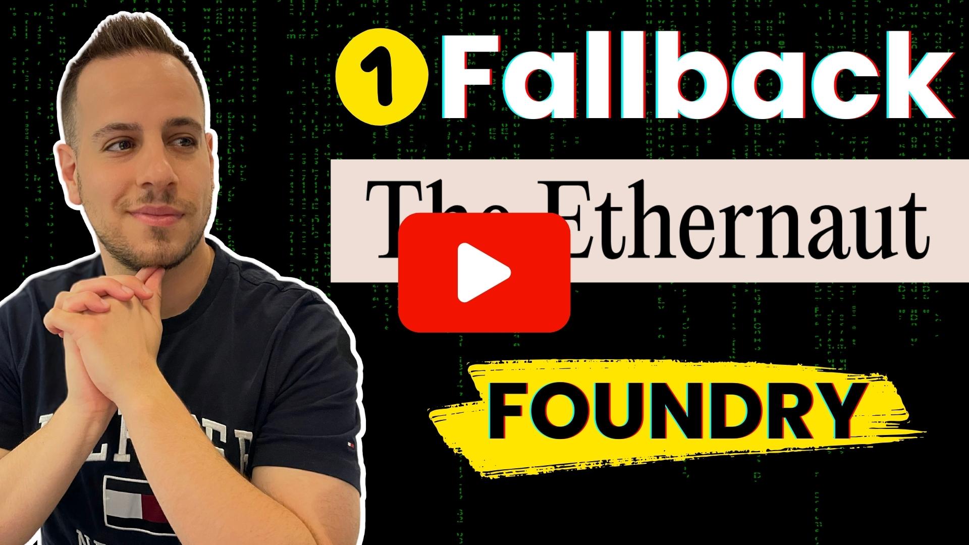 Ethernaut Fallback Foundry Solution walkthrough Video