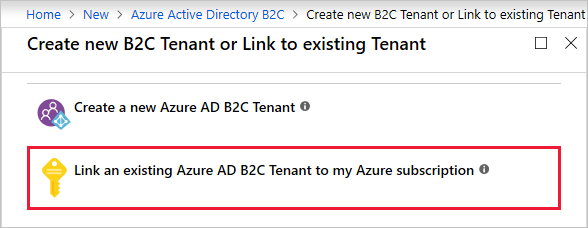 Linking the B2C tenant