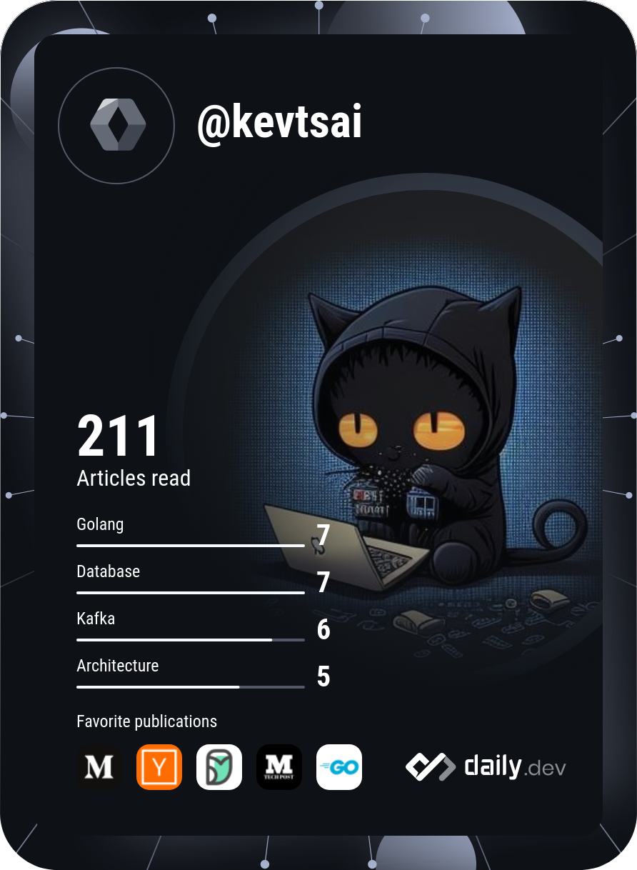 kevinTsai's Dev Card