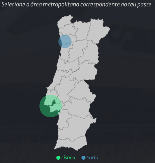 Mapa de áreas metropolitanas