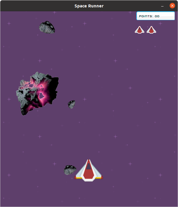 spacerunner game by Kumar Dhakal