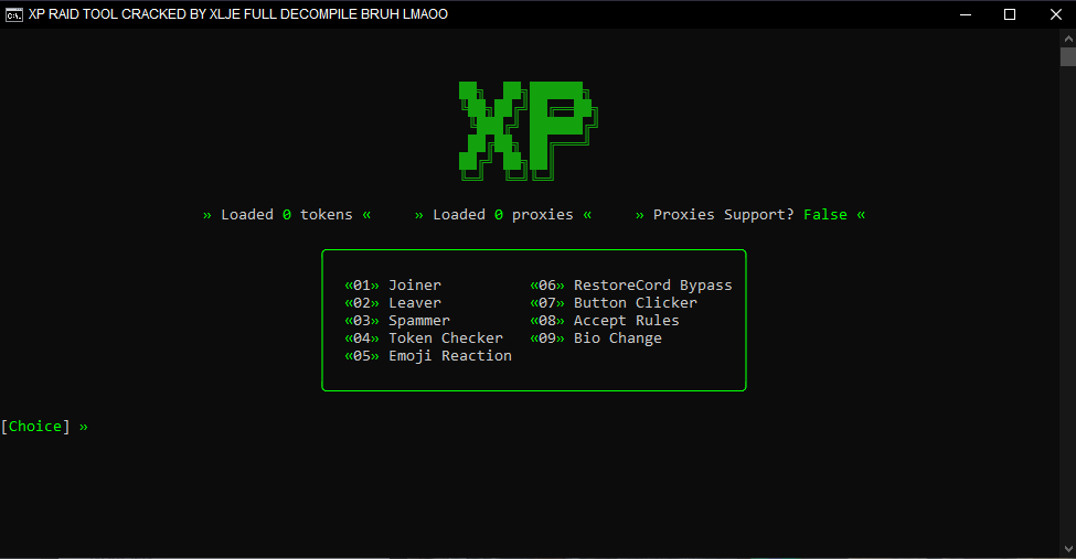 XP Raid Tool Screenshot