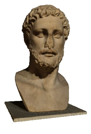 Pythagoras Bust model originally published by Geoffrey Marchal.