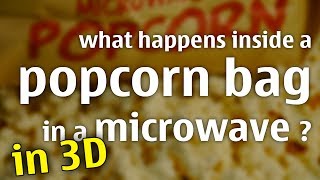 What happens inside a Popcorn Bag in a Microwave?