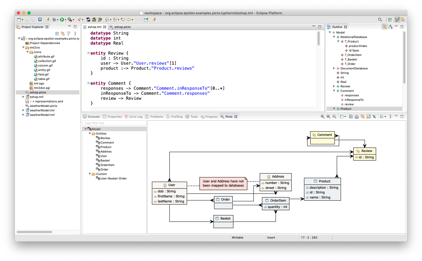 Model-level visualisation