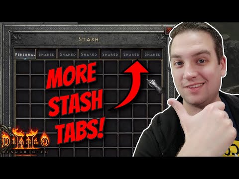 Adding New Stash Tabs in Diablo 2 Resurrected