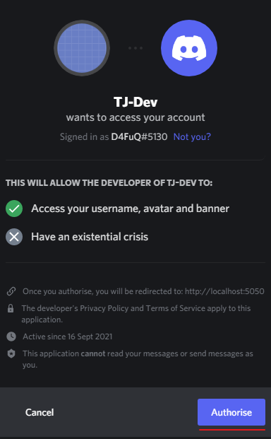 accept authorization