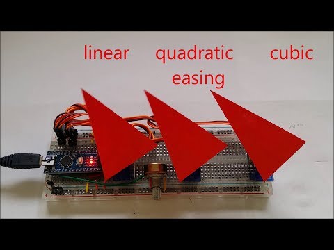 Demonstration of different servo easings