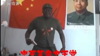 blackman singing chinese red songs