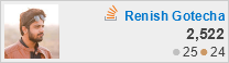 profile for Renish Gotecha at Stack Overflow, Q&A for professional and enthusiast programmers