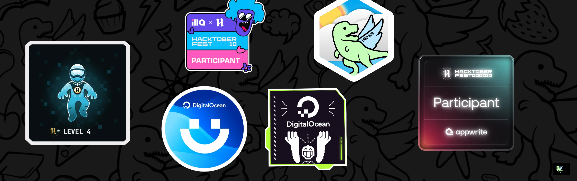 An image of @um1888's Holopin badges, which is a link to view their full Holopin profile