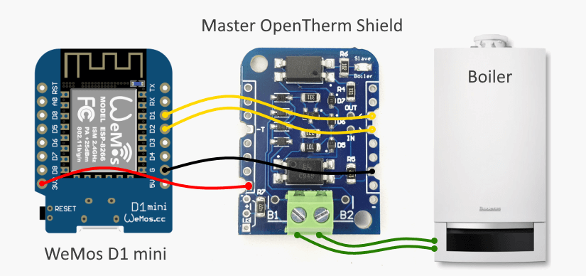 Blynk OpenTherm Thermostat Schematic