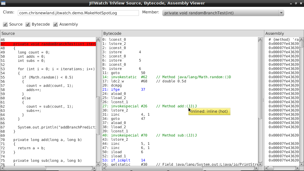 Bytecode annotations for inlining and branch taken probability