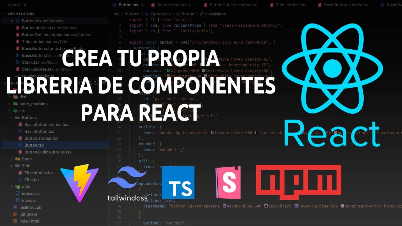 React Typescript: Crea una libreria de Componentes