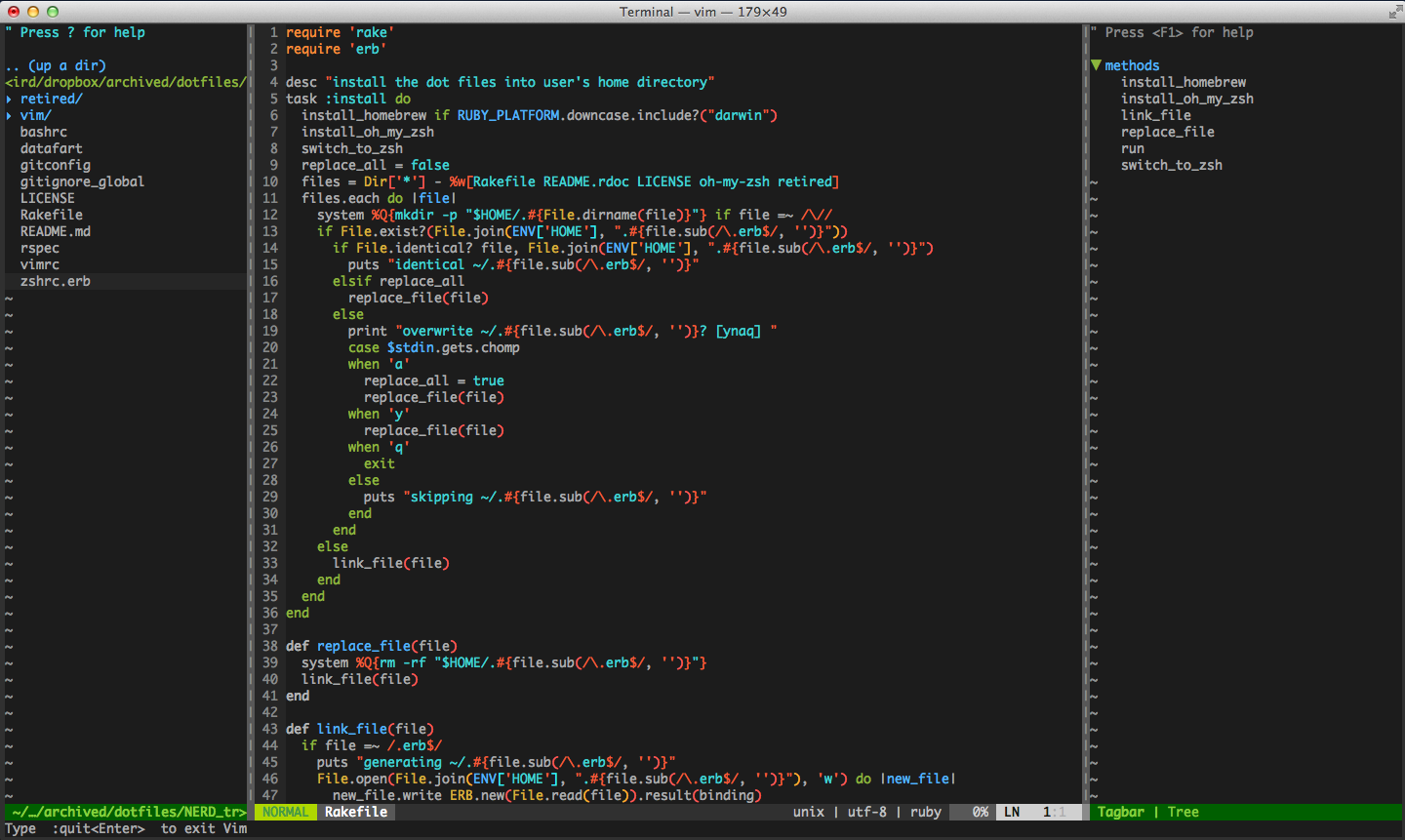 vim sample