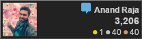 Stack Overflow profile for Anand Raja