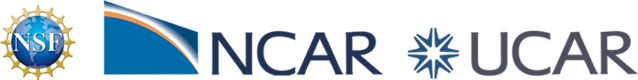 NSF, NCAR, UCAR logos