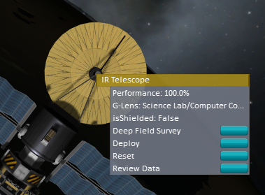 Telescope context menu