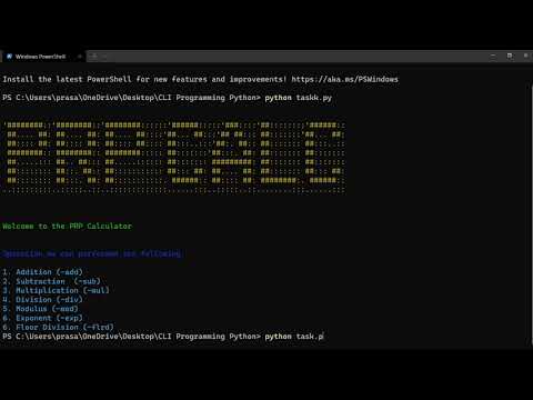 CLI Python PRP Calc