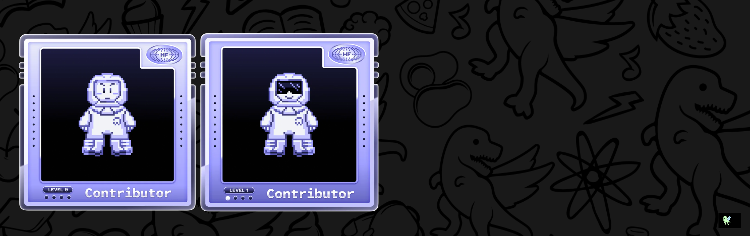 An image of @muhsinmp's Holopin badges, which is a link to view their full Holopin profile