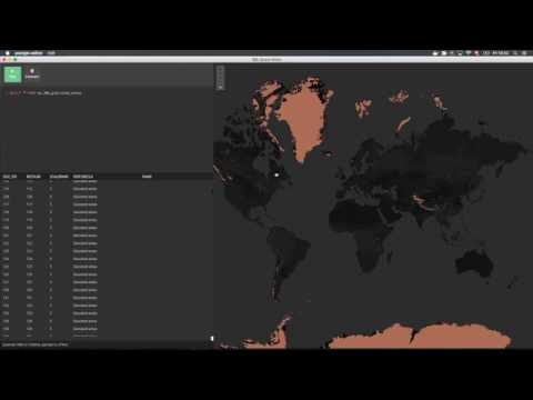 Using PostGIS Editor to explore Natural Earth 